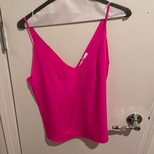 Amanda Uprichard pink silk camisole tank. Size P. Great condition.
